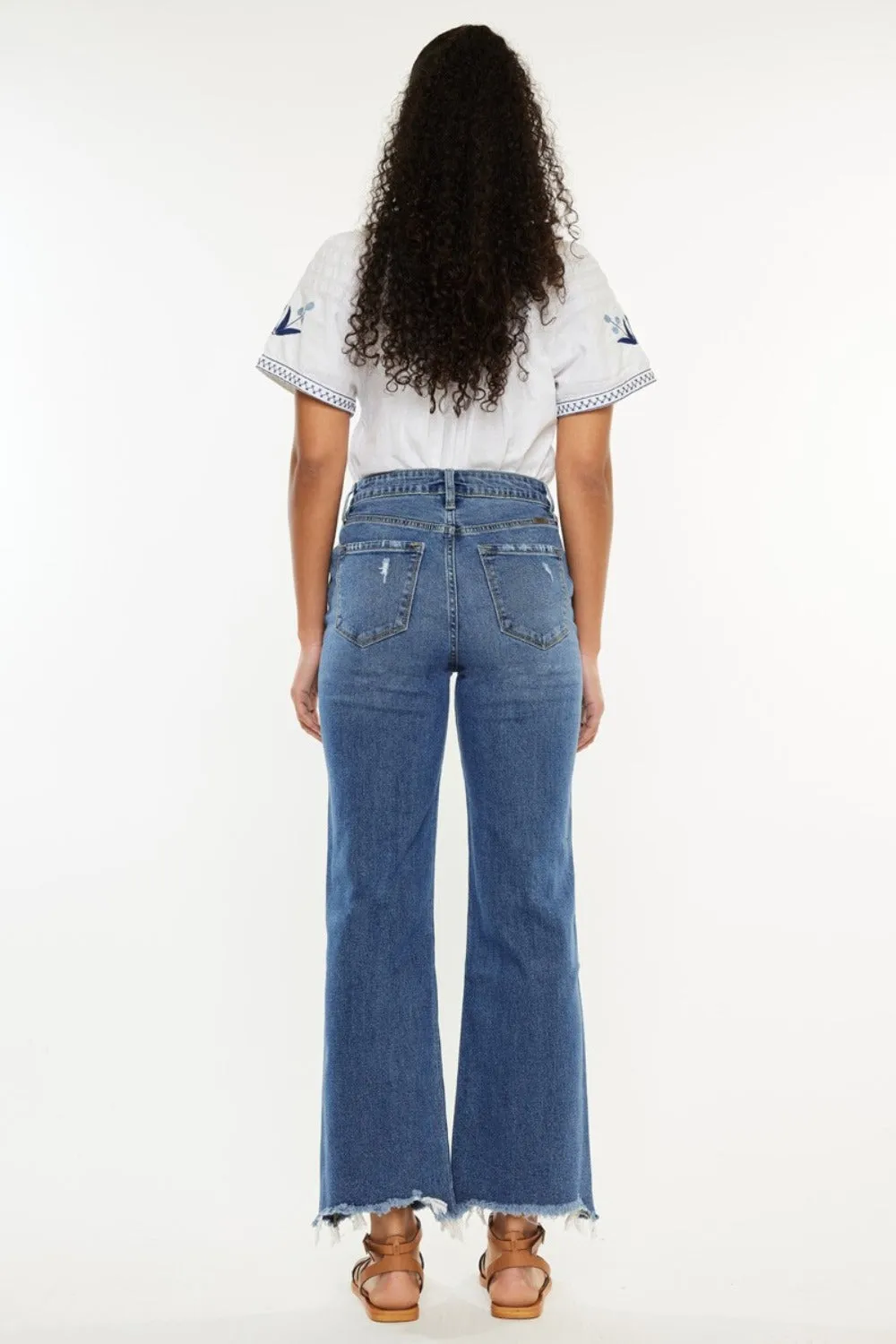 Heidi High Rise Slim Wide Leg Jeans