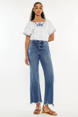 Heidi High Rise Slim Wide Leg Jeans