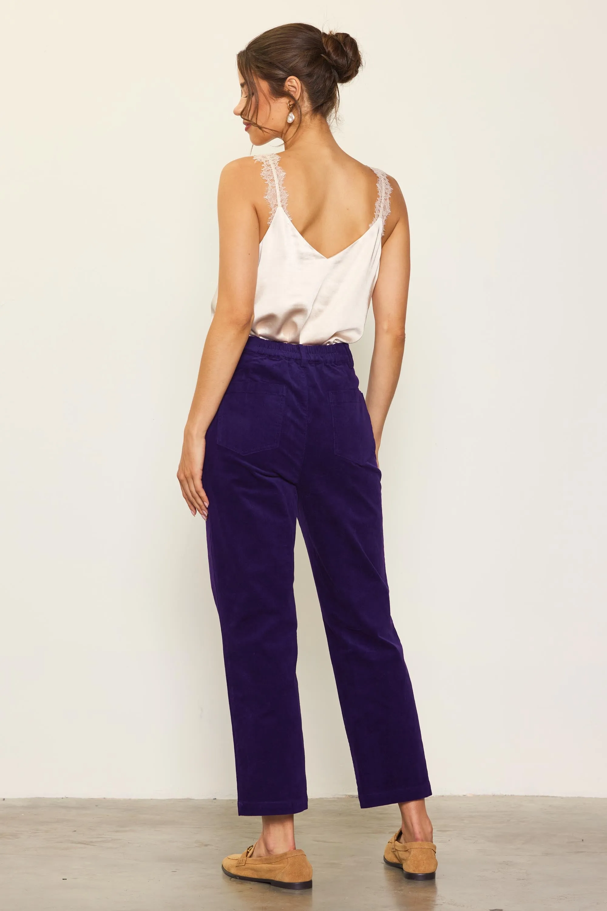 High Waisted Corduroy Pants