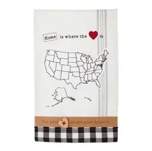 Home Heart Hand Towel