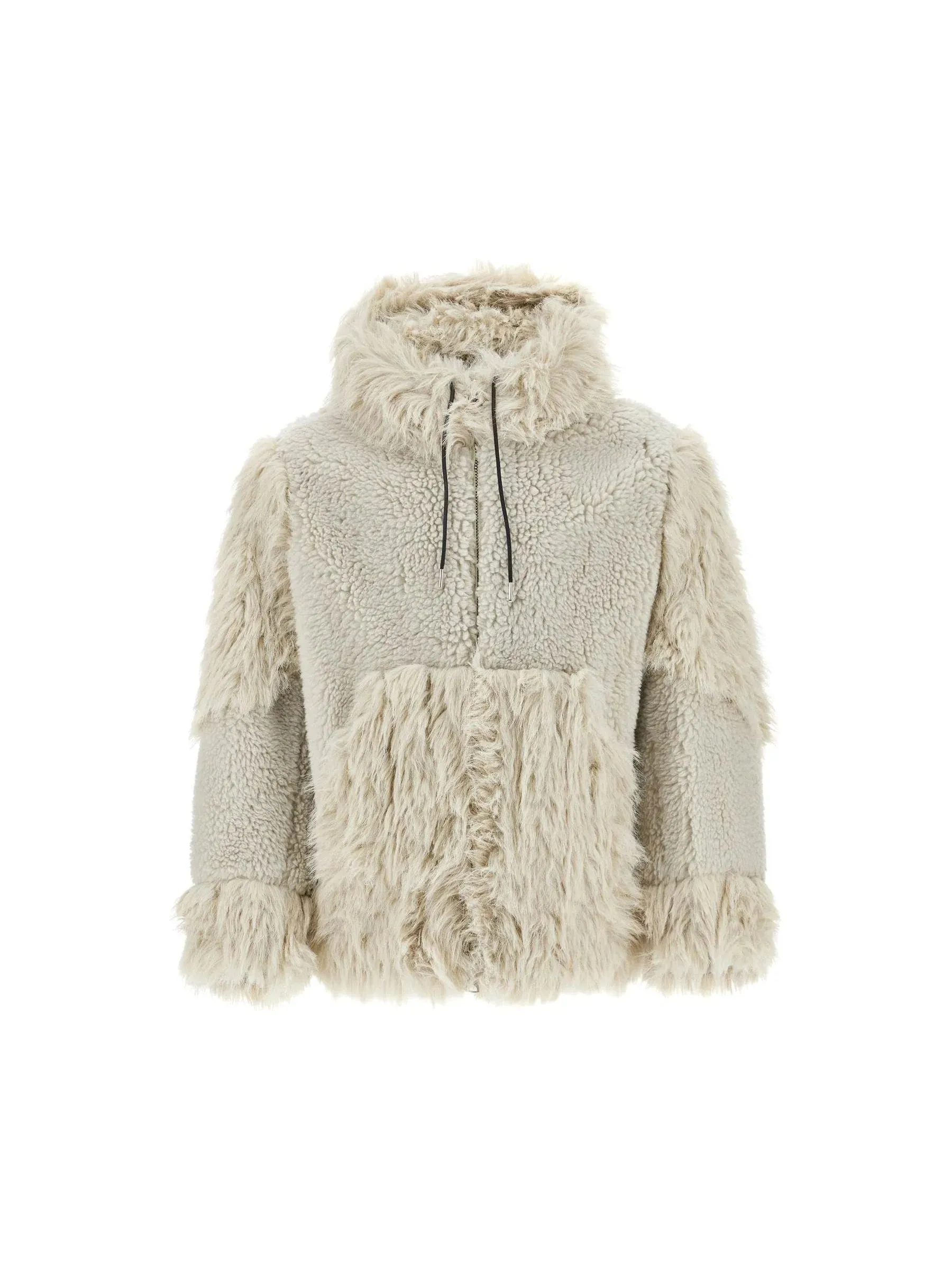 Hooded Shearling Coat