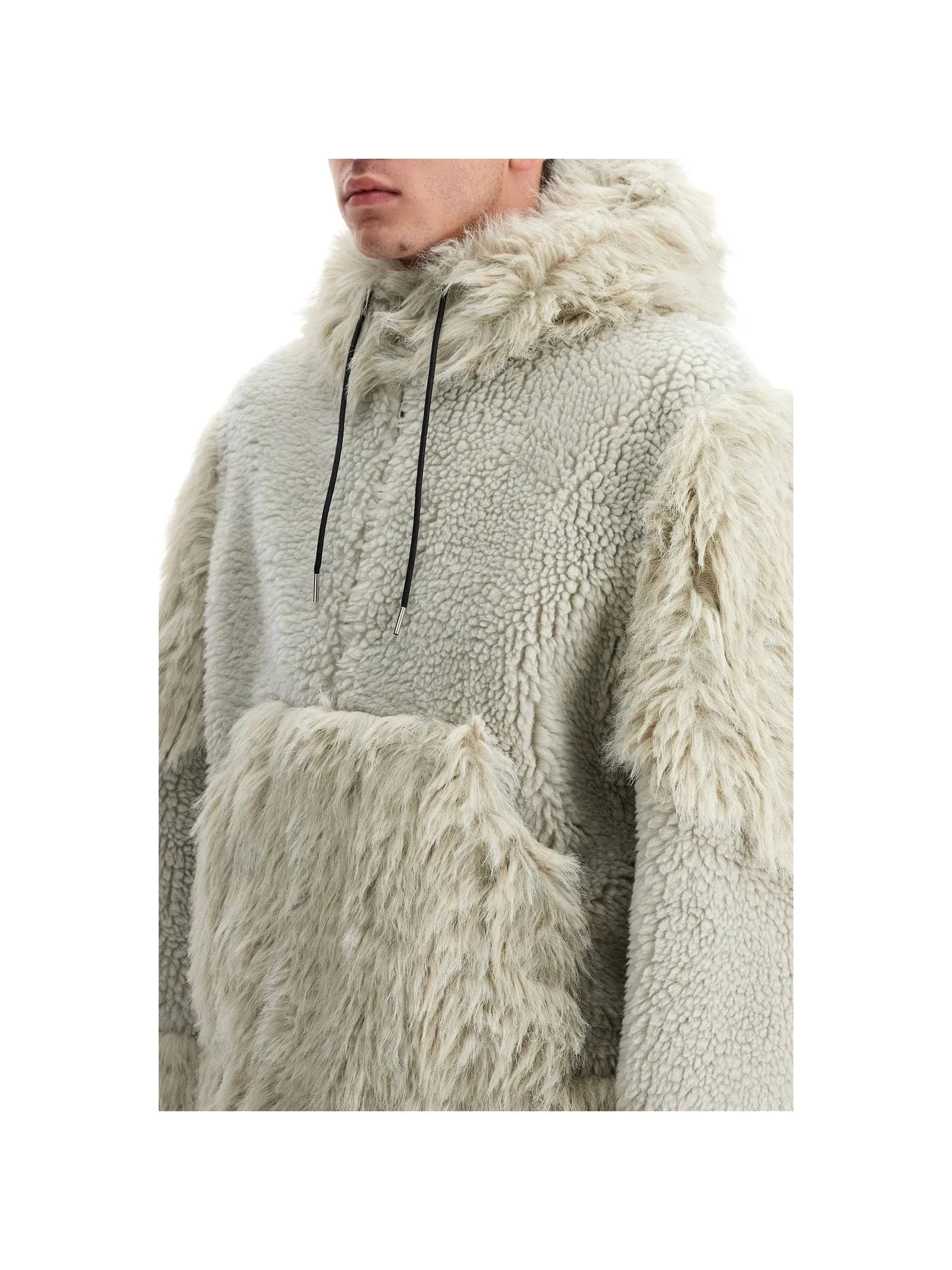 Hooded Shearling Coat