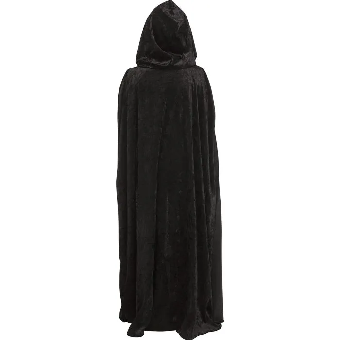 Hooded Velour Cape Black - Child