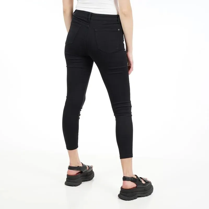 Jeans Mujer Gisele Tiro Alto Black