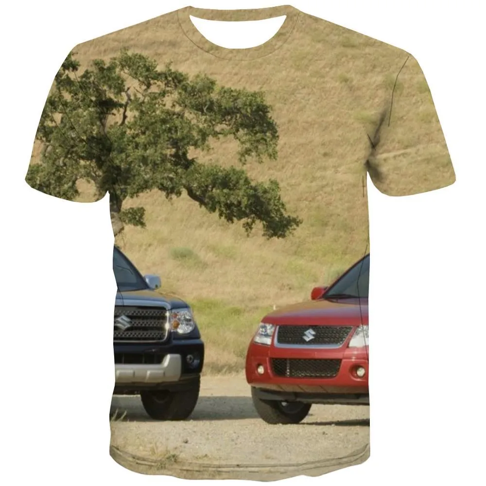 Jeep T-shirt Men Offroad T-shirts 3d car T shirts Funny Short Sleeve summer New