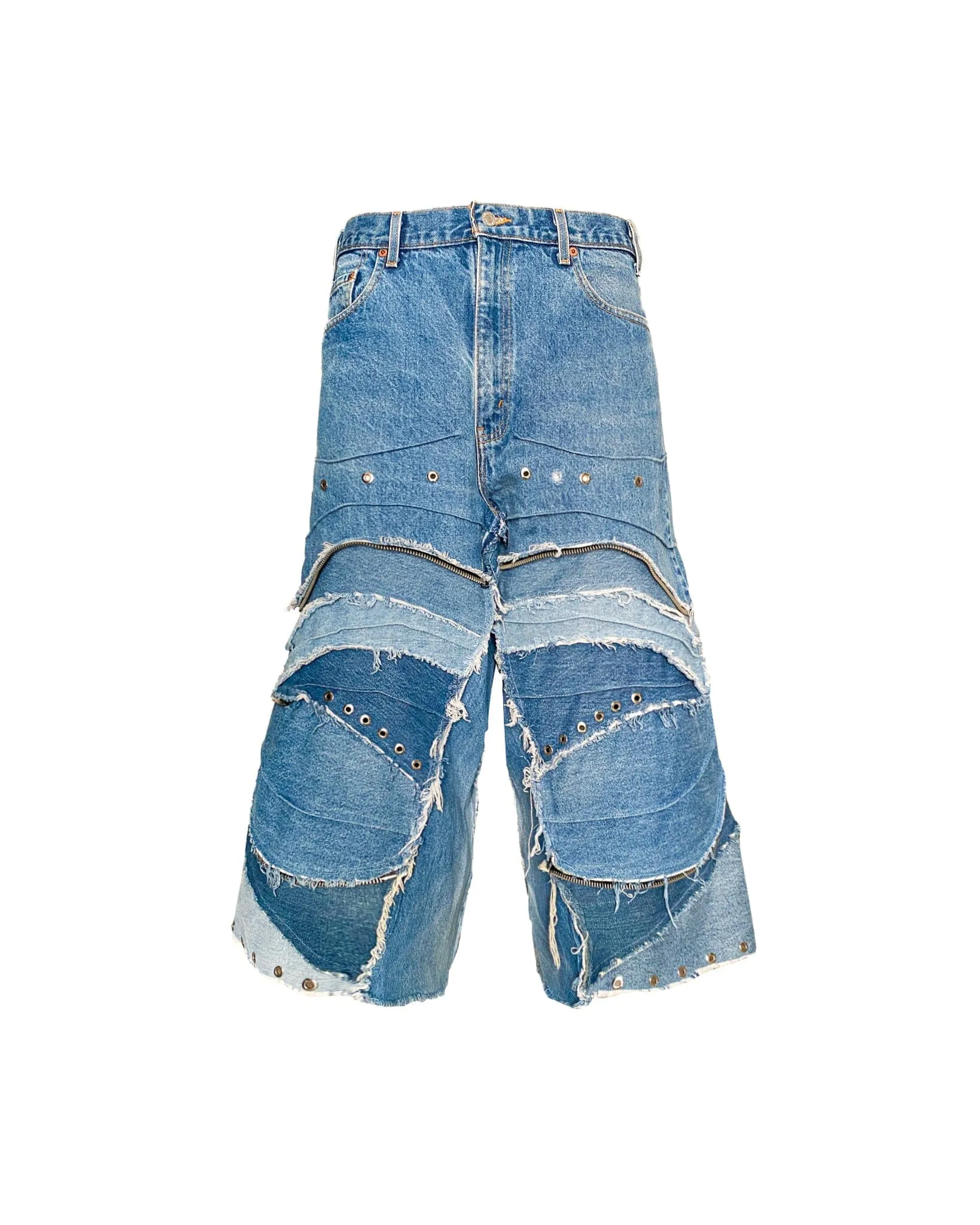 Jorts Jeans Zip Curve