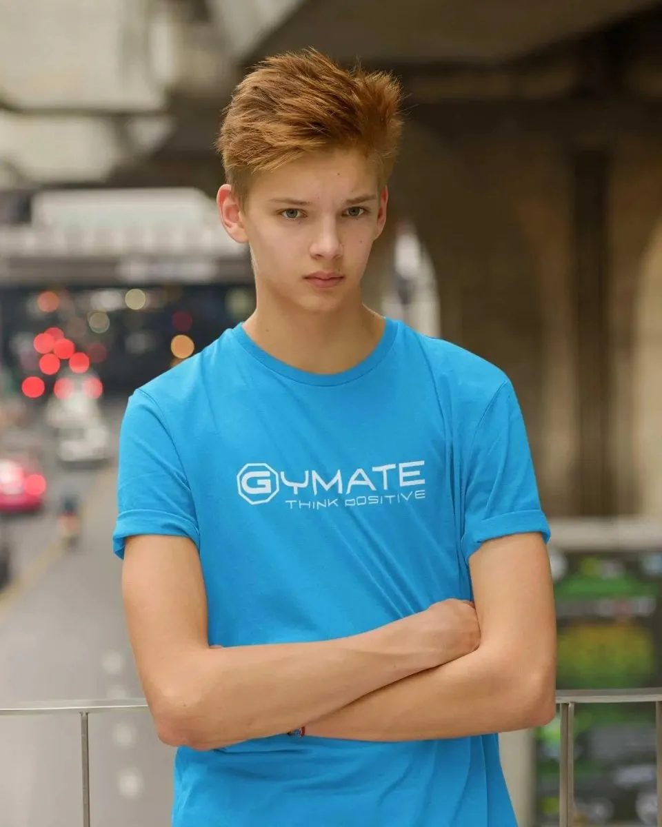 Junior T Shirts | Designer Gymate Think Positive