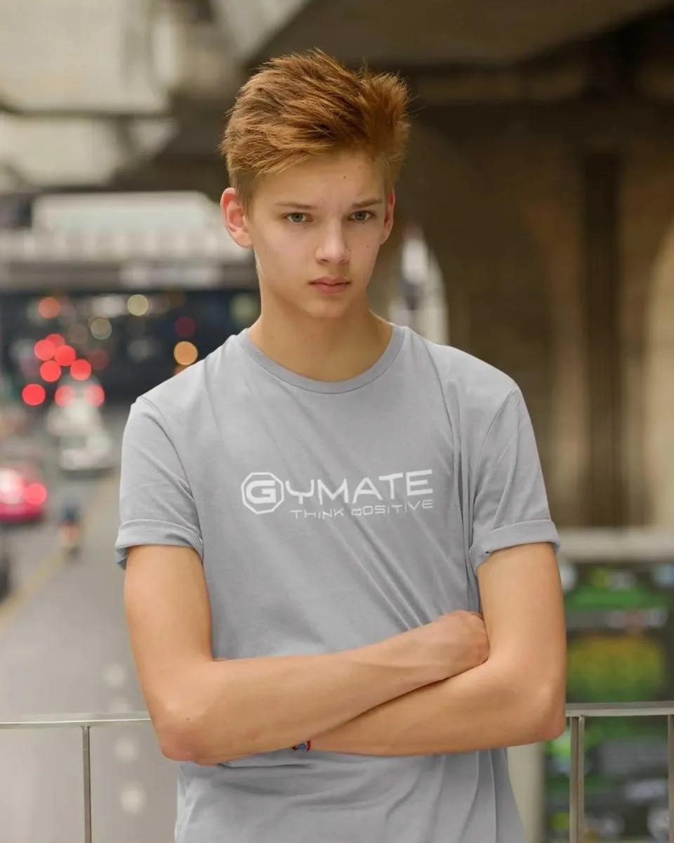 Junior T Shirts | Designer Gymate Think Positive