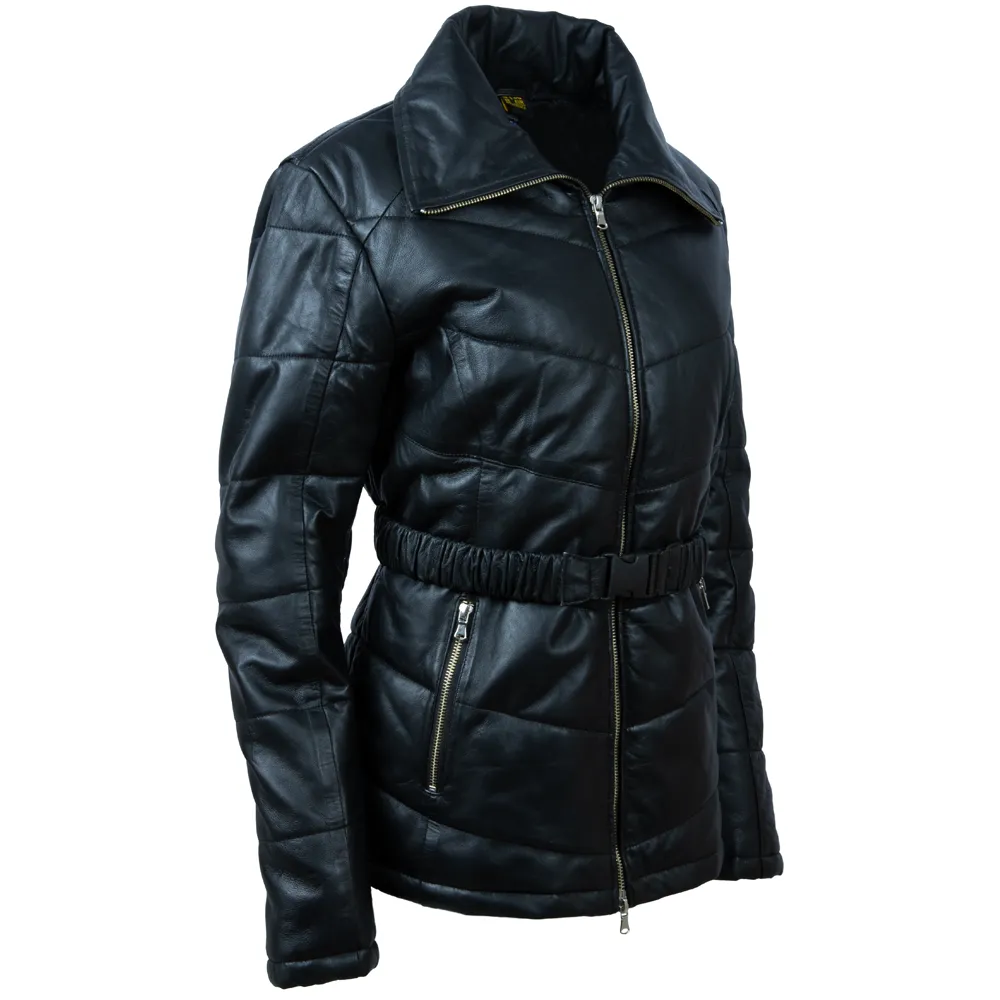 KDFX Women's Puffer Coat - Black