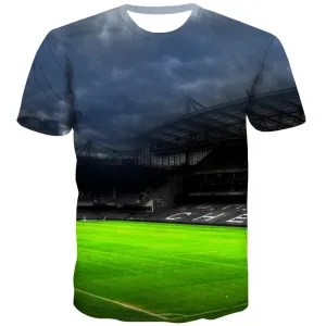 Lawn T shirts Men Football Tshirt Anime Athletics Tshirts Casual Stadium T-shirts 3d