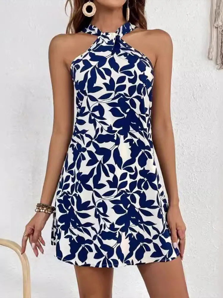 Leaf Luxe Summer Dress