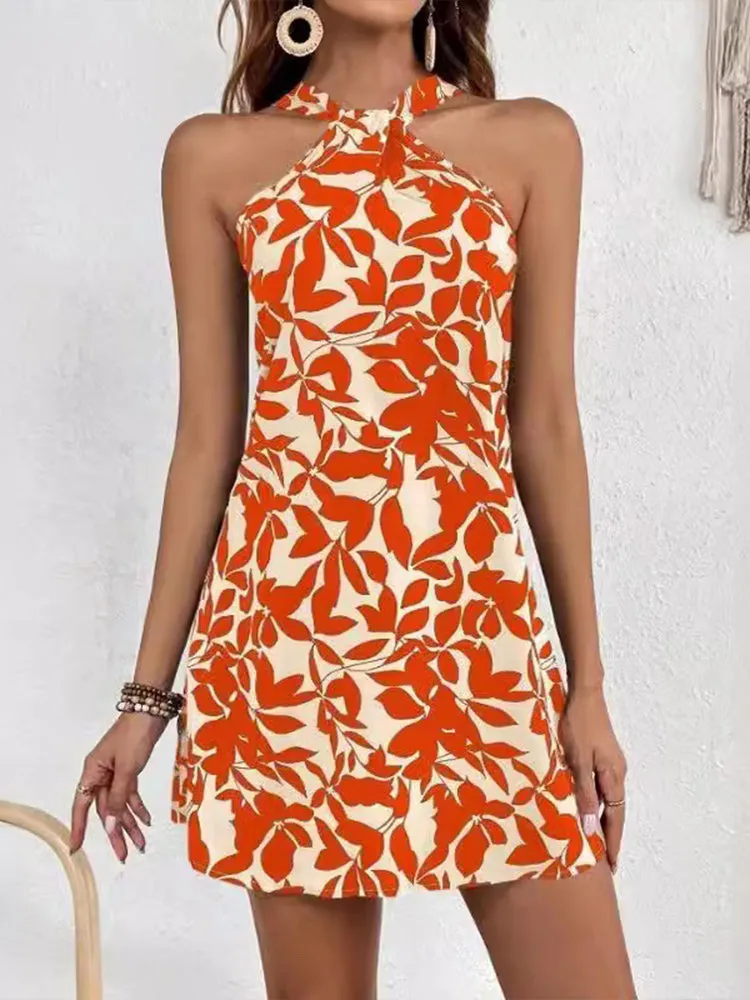 Leaf Luxe Summer Dress