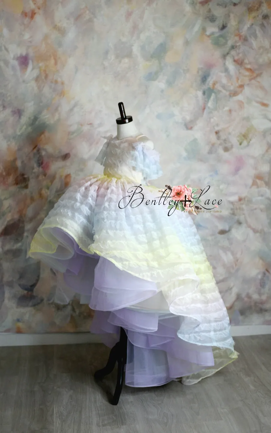 LEILA "Ruffled Rainbow" -   High Low Dress ( 6 Year - Petite 9 Year)