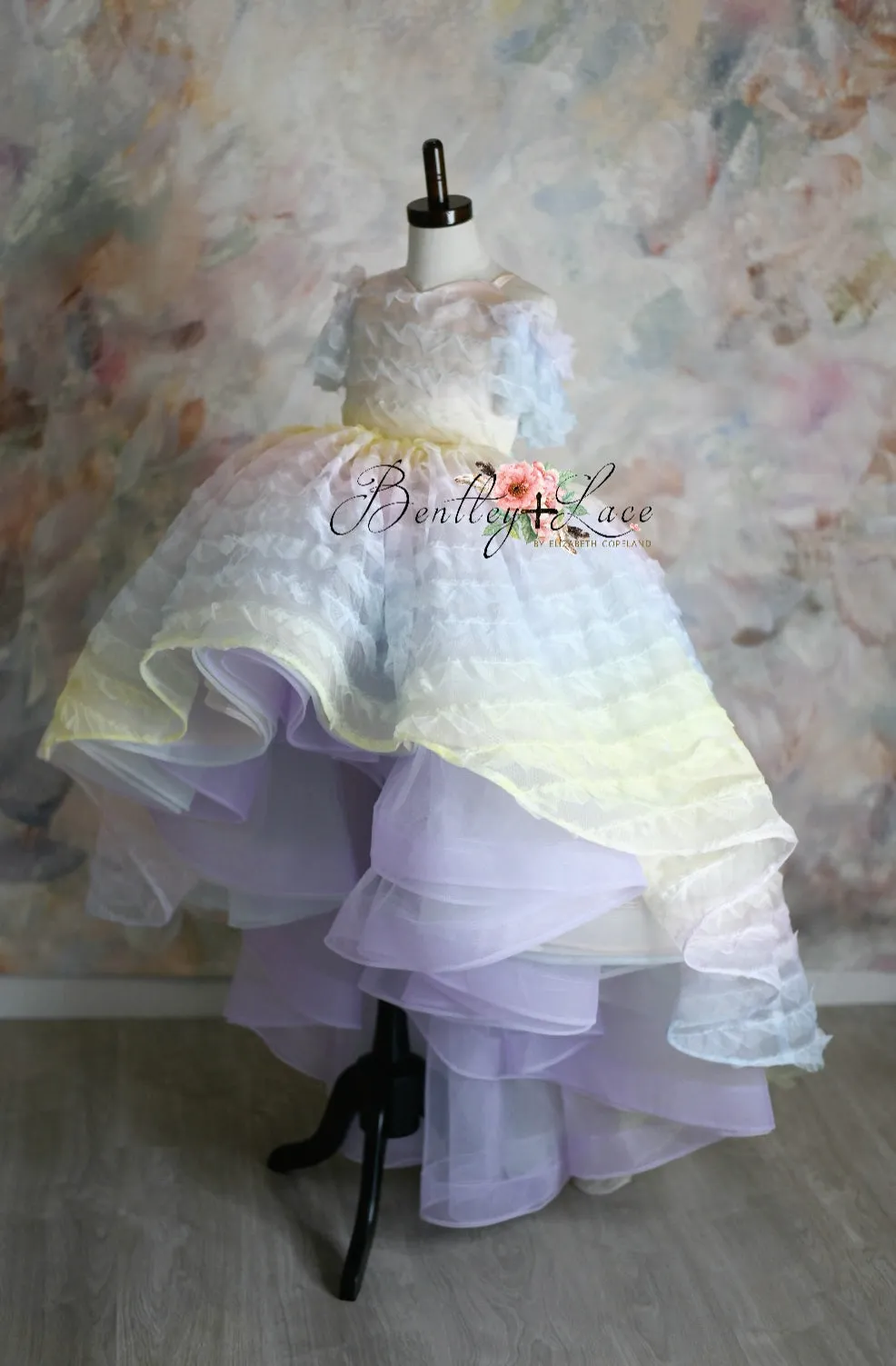 LEILA "Ruffled Rainbow" -   High Low Dress ( 6 Year - Petite 9 Year)