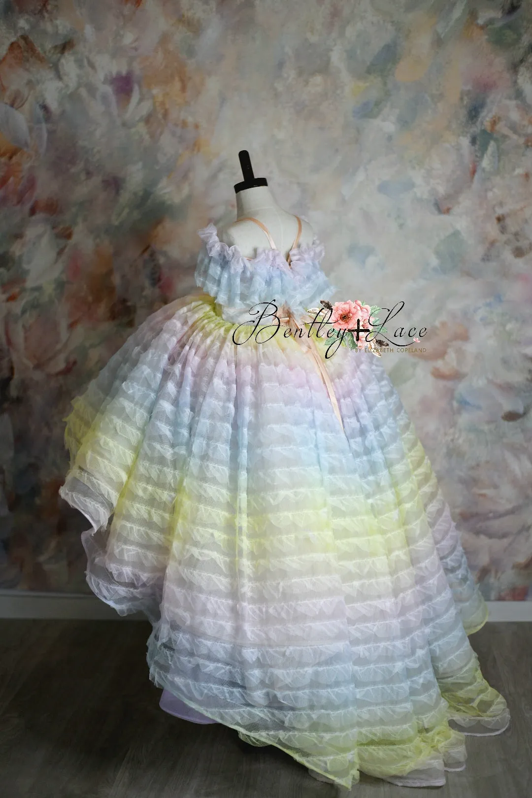 LEILA "Ruffled Rainbow" -   High Low Dress ( 6 Year - Petite 9 Year)