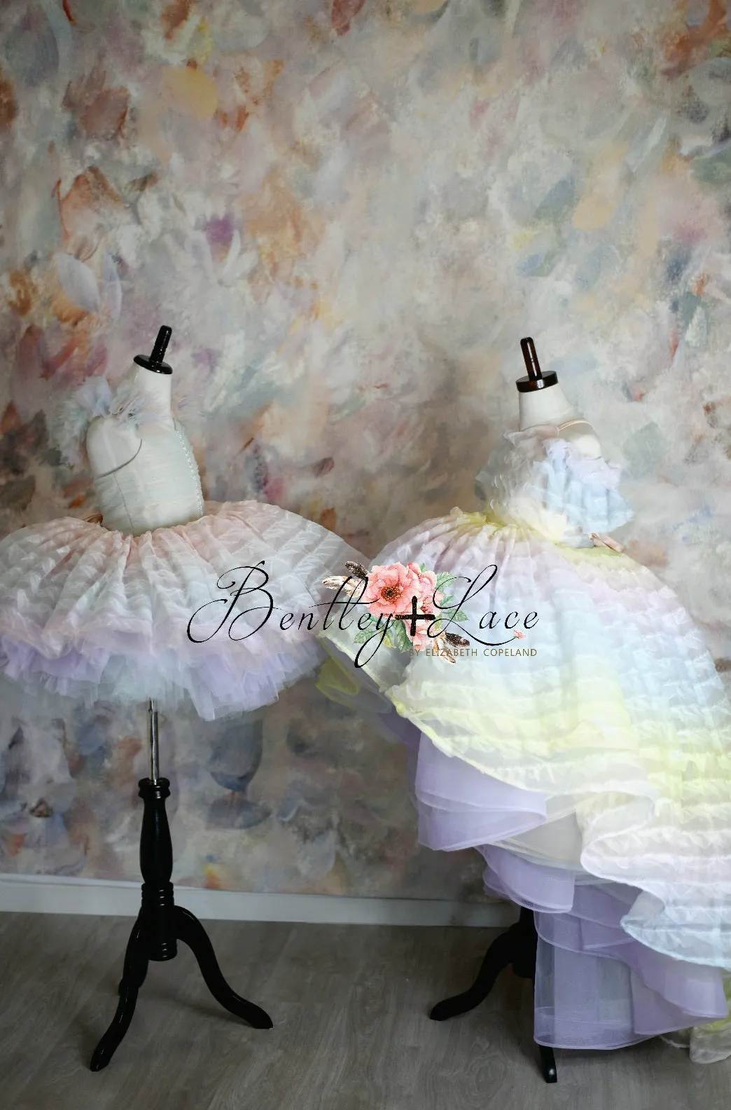 LEILA "Ruffled Rainbow" -   High Low Dress ( 6 Year - Petite 9 Year)