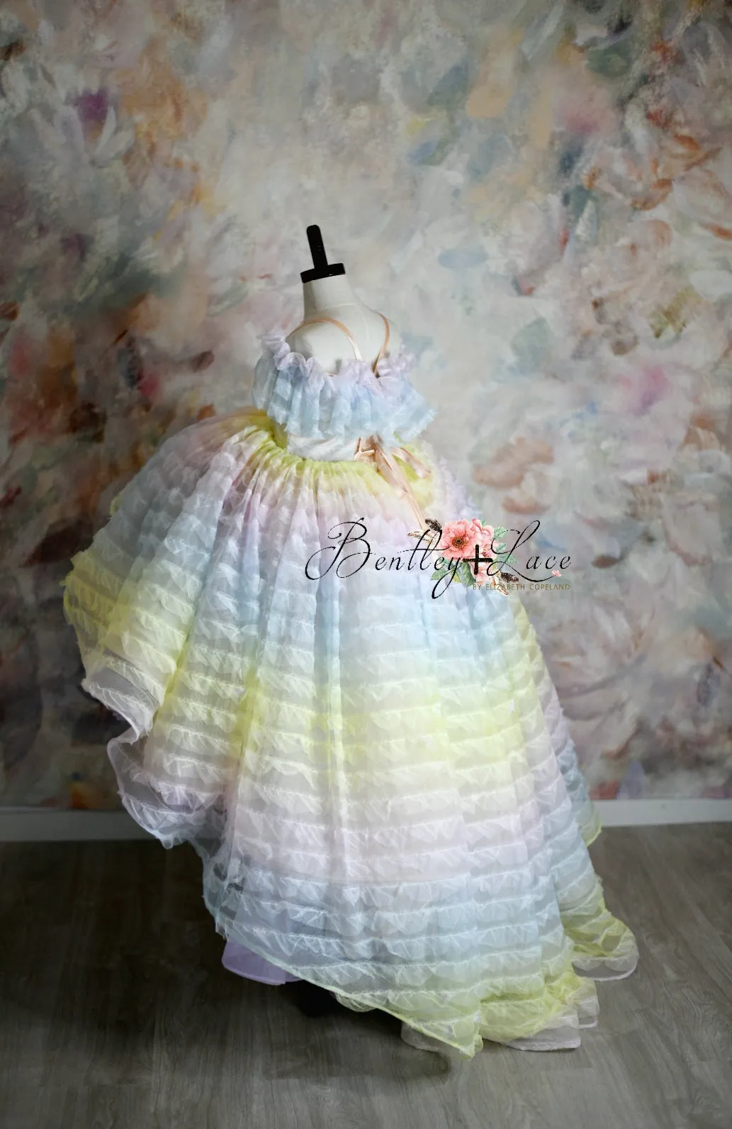 LEILA "Ruffled Rainbow" -   High Low Dress ( 6 Year - Petite 9 Year)