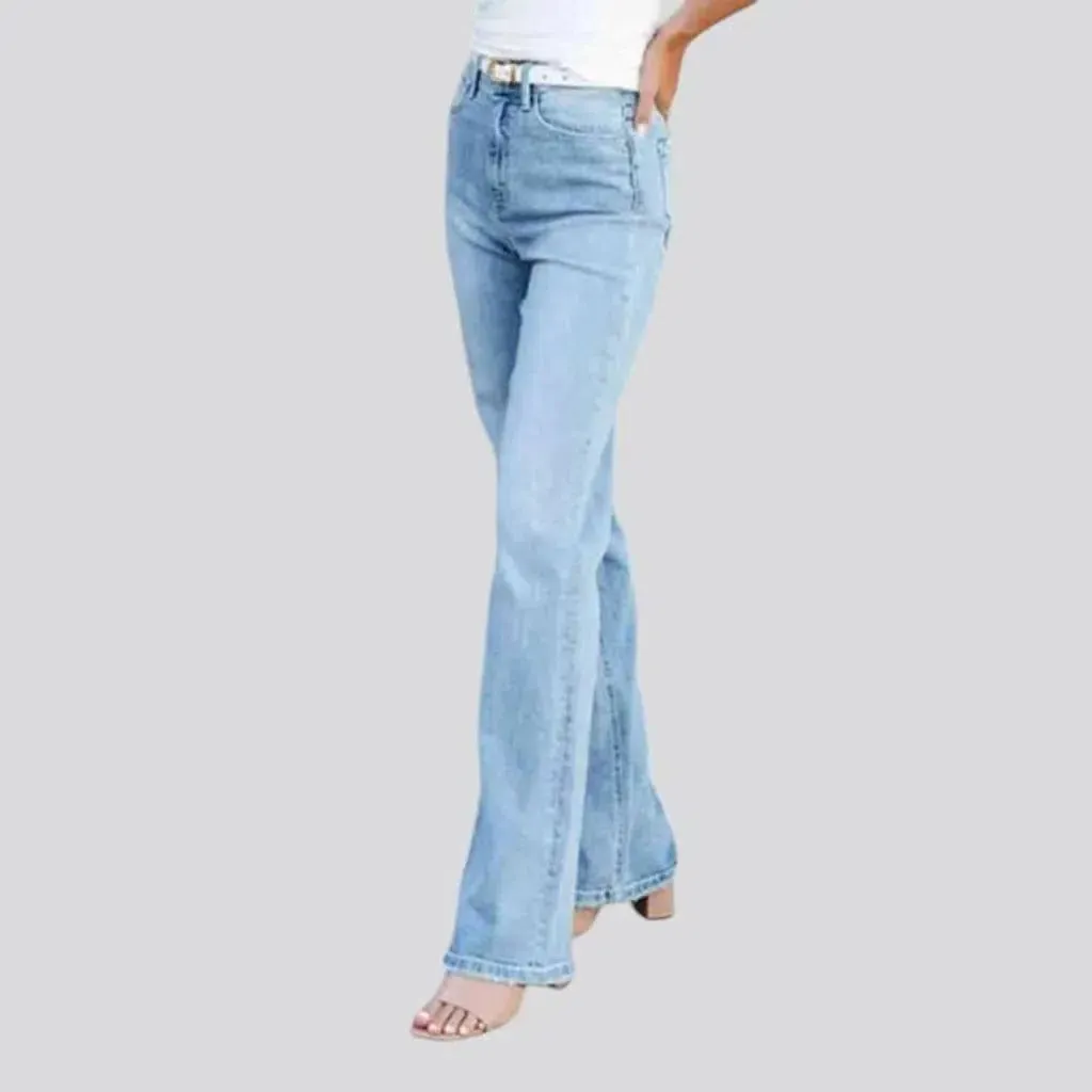 Light wash jeans
 for ladies