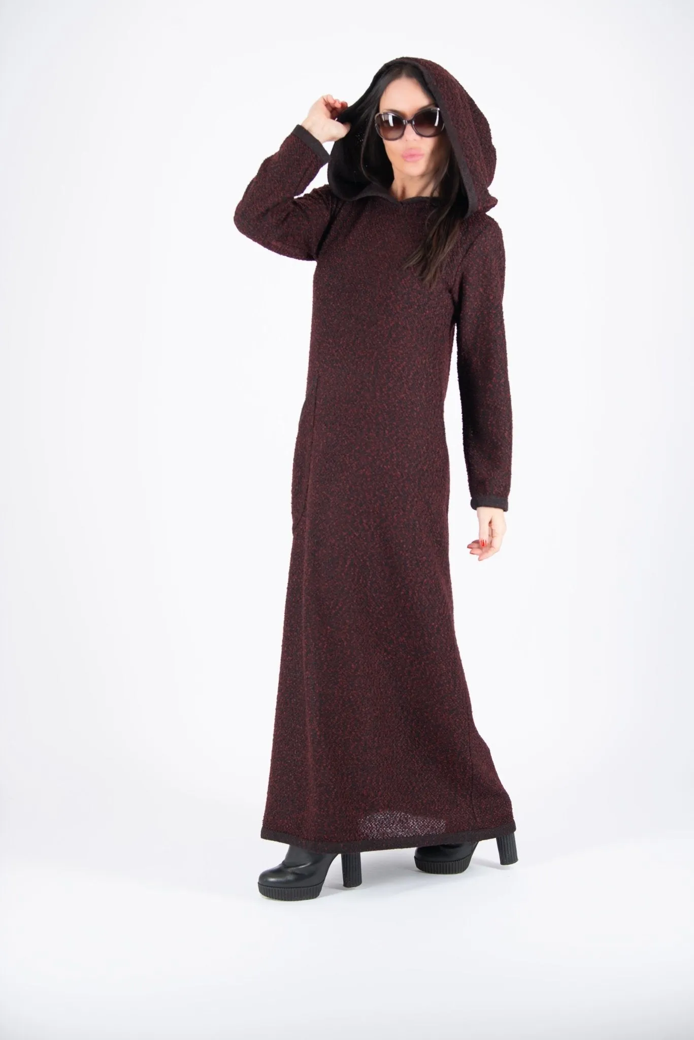 LINDA Hooded Knitted Dress