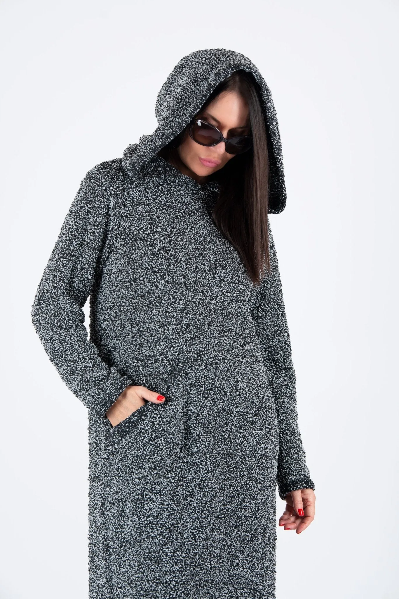 LINDA Hooded Knitted Dress