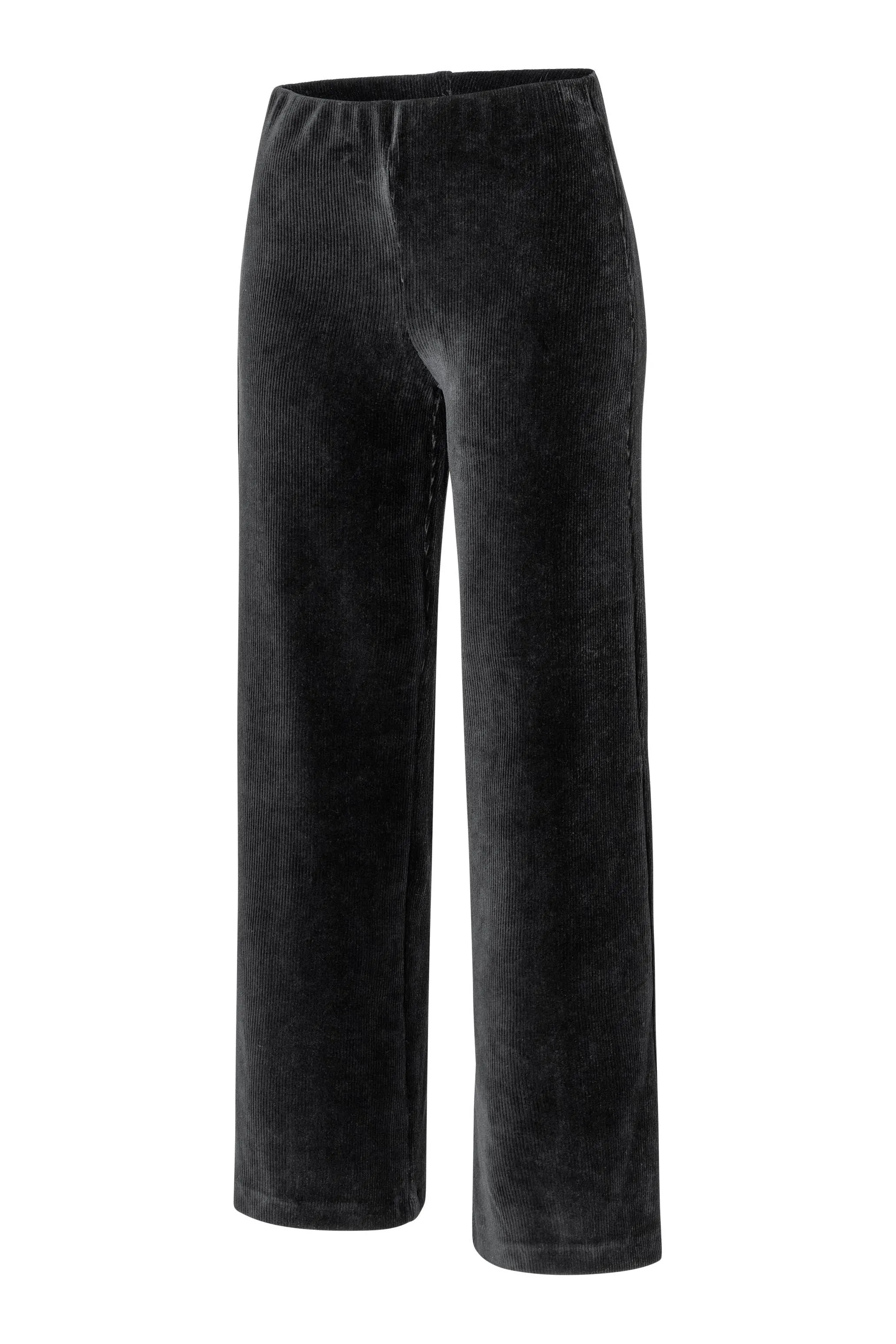 Mac Jeans Anna Wide Cozy Corduroy Jersey 2215-00-0104 | 090 Black | Clearance Final Sale