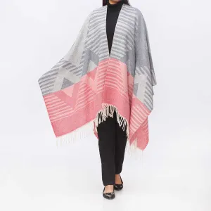 Maroon Cape Shawl PW3887