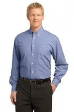 Meander - Port Authority® Plaid Pattern Easy Care Embroidered Shirt (S639)