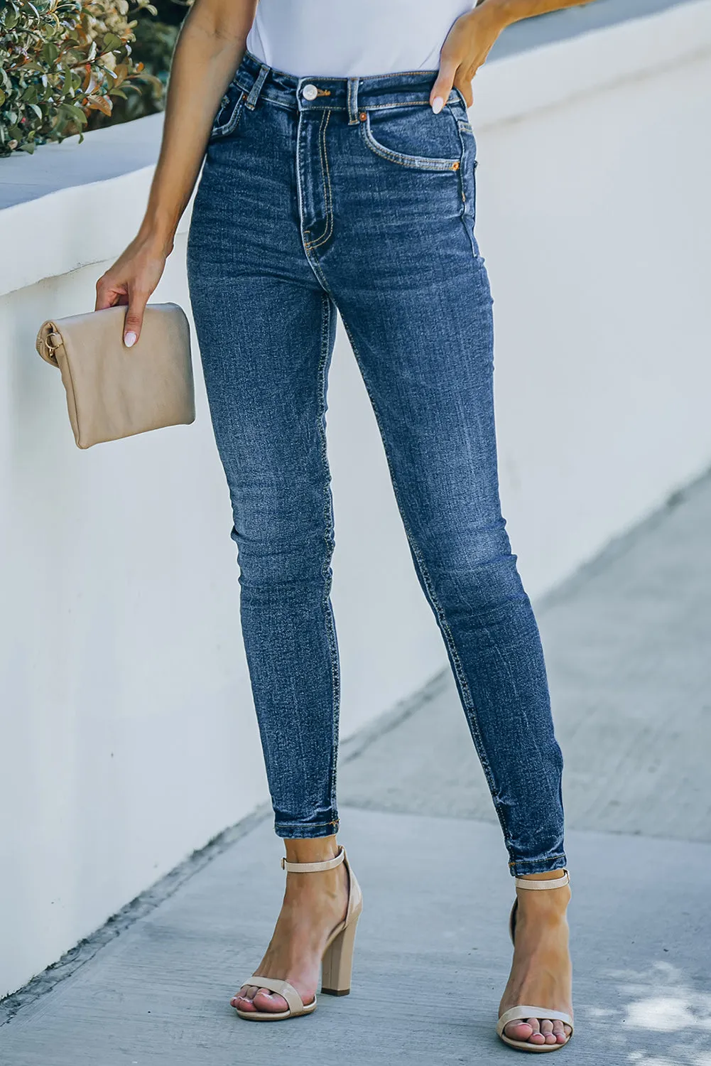 Medium Wash Skinny Jeans