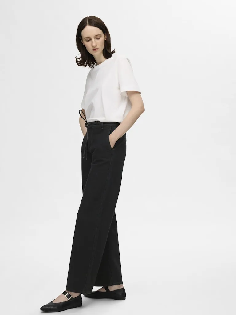 Mellie Wide Leg Jeans Black