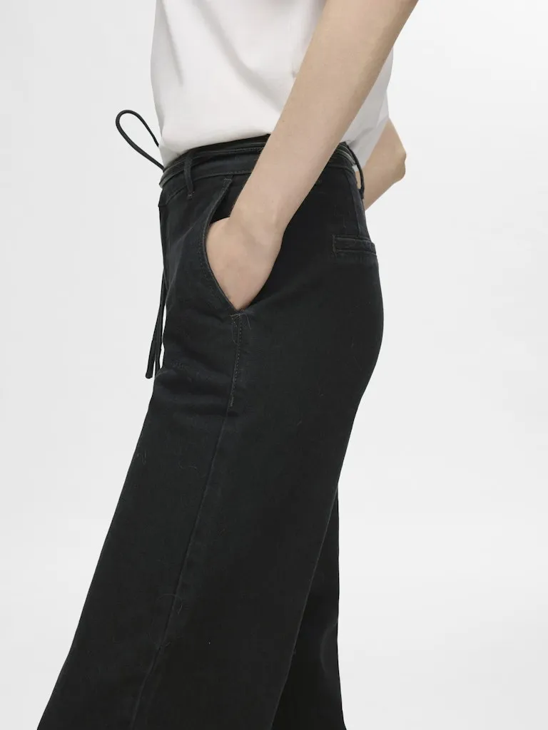 Mellie Wide Leg Jeans Black