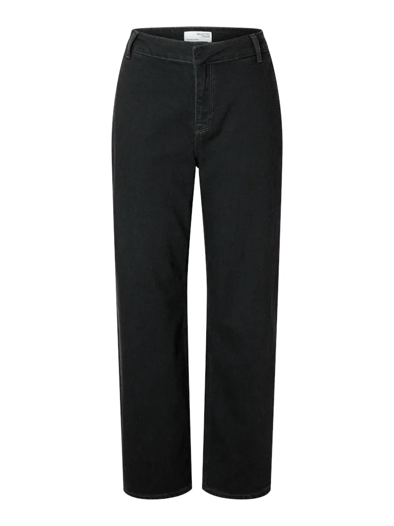 Mellie Wide Leg Jeans Black