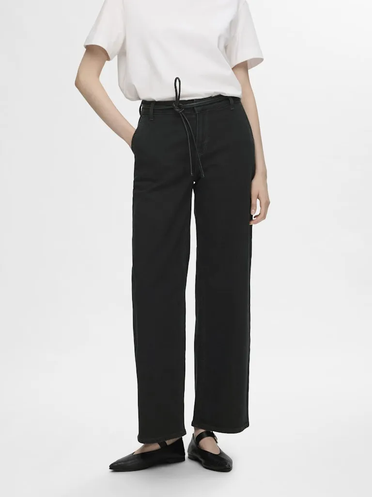 Mellie Wide Leg Jeans Black