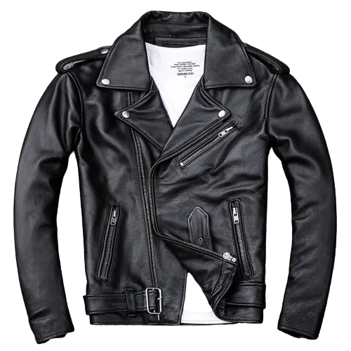 Mens Maxton Genuine Lambskin Biker Leather Jacket