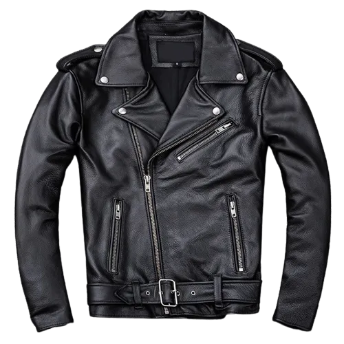 Mens Maxton Genuine Lambskin Biker Leather Jacket