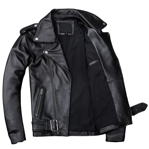 Mens Maxton Genuine Lambskin Biker Leather Jacket