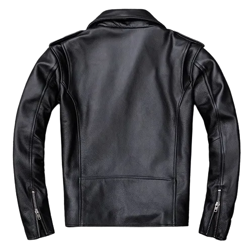 Mens Maxton Genuine Lambskin Biker Leather Jacket