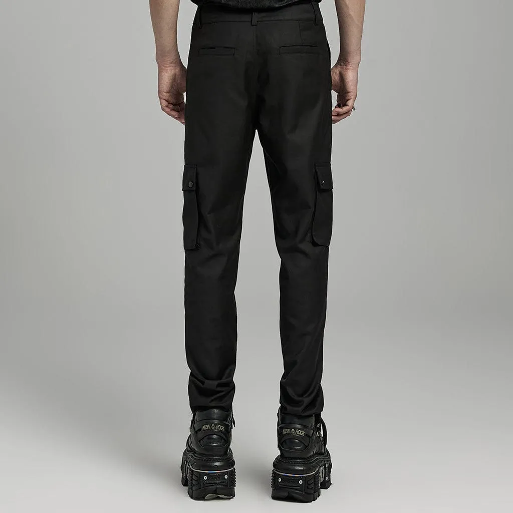 Men's Punk Big-pocket Skull Pants