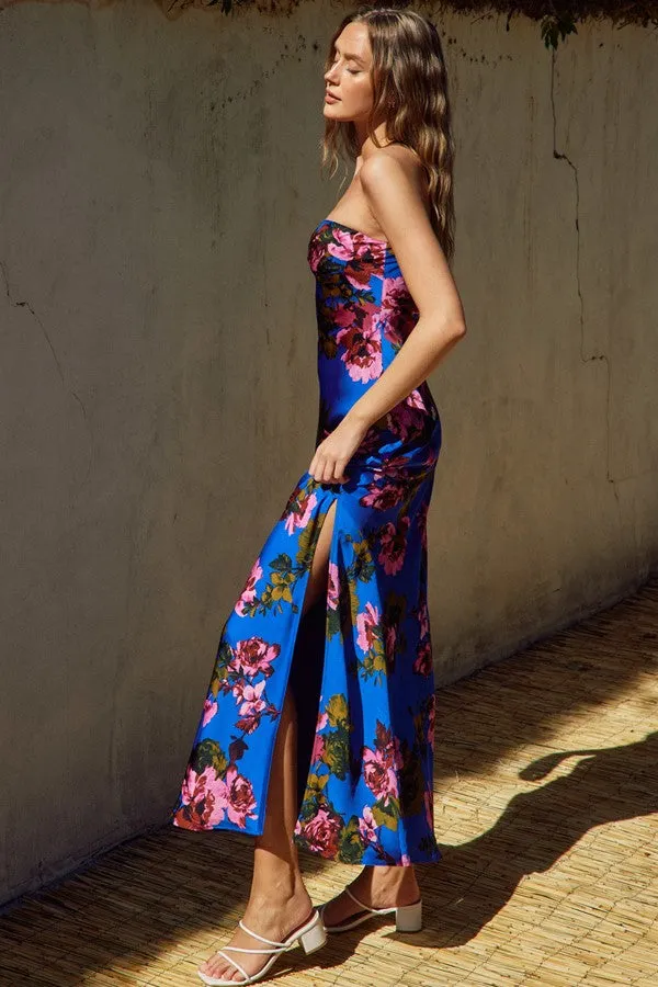 Mesmerizing Essence Strapless Maxi Dress