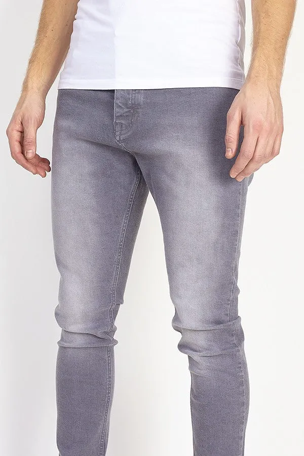 MID GREY DENIM SKINNY JEANS