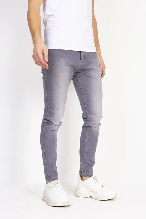 MID GREY DENIM SKINNY JEANS