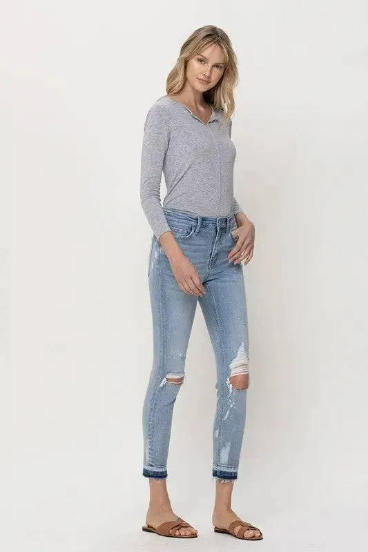 Mid-Rise Crop Skinny Jeans