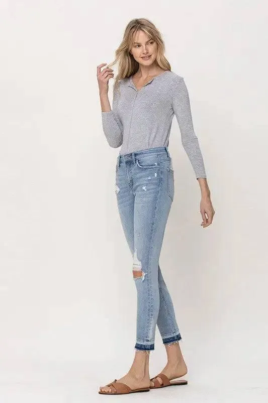 Mid-Rise Crop Skinny Jeans