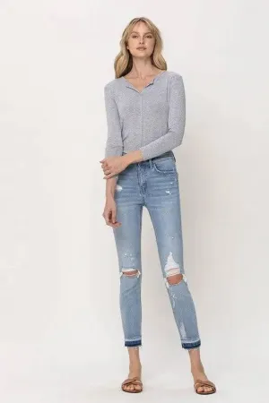 Mid-Rise Crop Skinny Jeans