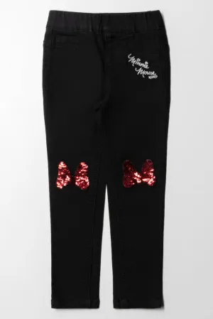 Minnie Mouse Jeggings Black