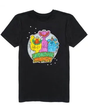 Monster Munch Mens Black Short Sleeved T-Shirt