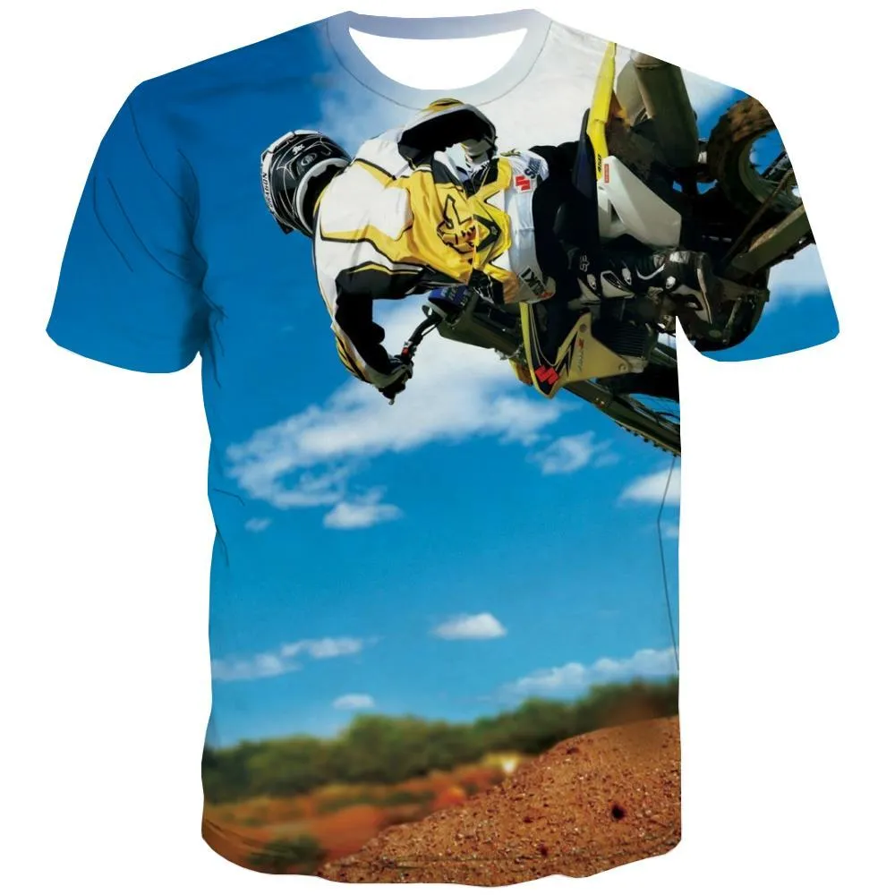 Motocross T-shirt Men motorcycle T-shirts Graphic Offroad T-shirts 3d