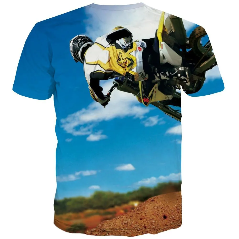 Motocross T-shirt Men motorcycle T-shirts Graphic Offroad T-shirts 3d