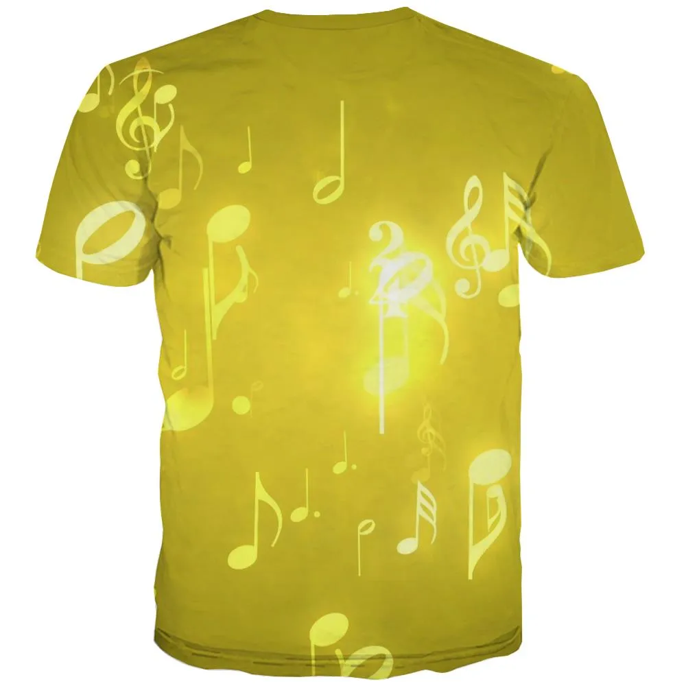 Music T-shirt Men Instrument T-shirts Graphic Retro T shirts Funny Electronic Tshirt Anime