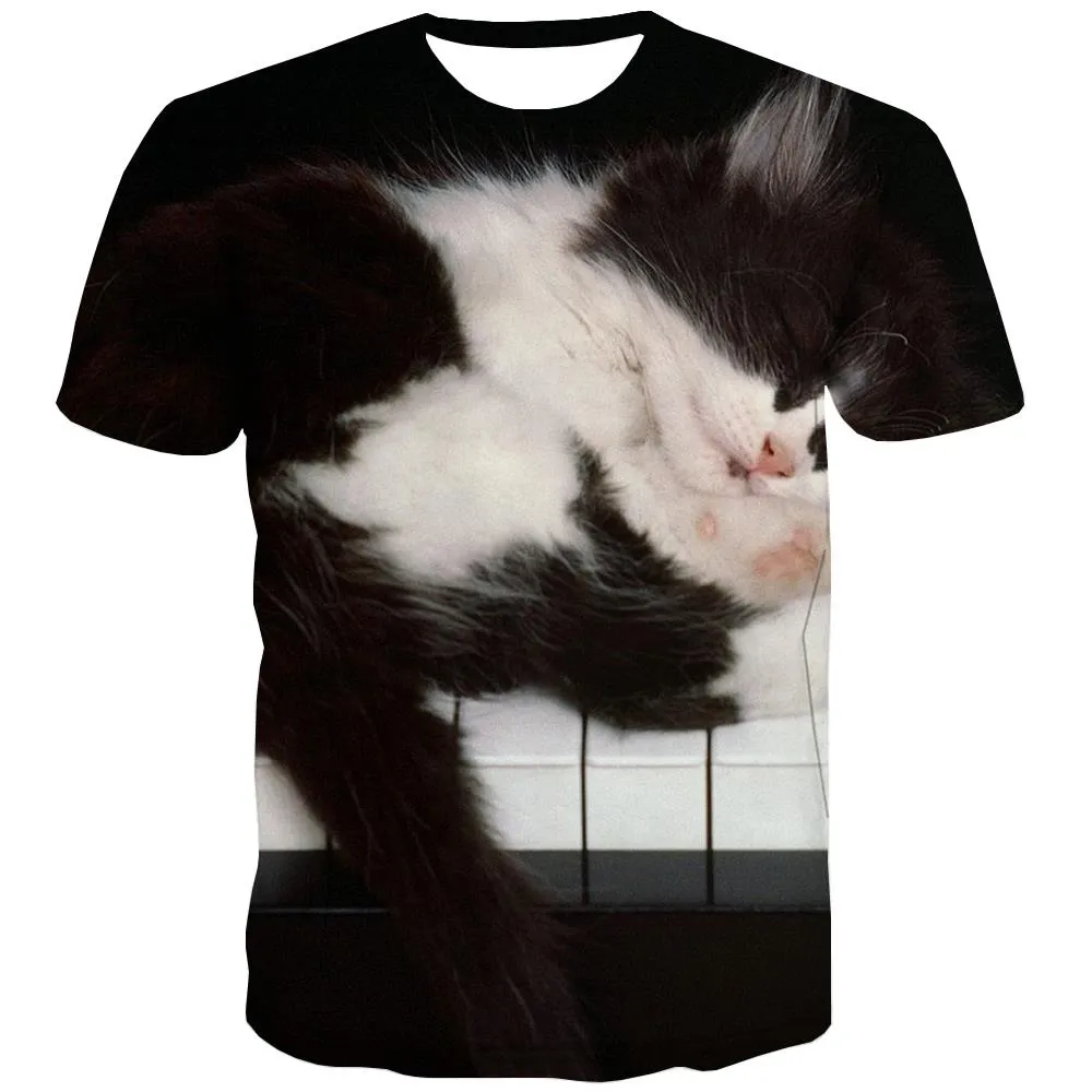 Music T shirts Men Instrument Tshirt Printed Retro T-shirts 3d Electronic T shirts Funny