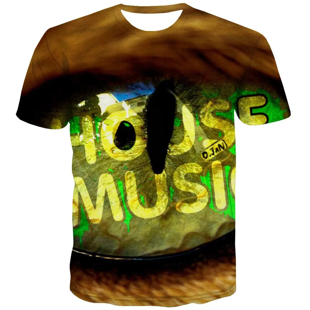 Music T shirts Men Instrument Tshirt Printed Retro T-shirts Graphic Electronic Tshirts Cool